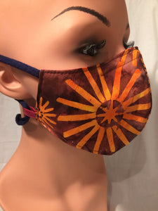 Maske "Neue Batik Blume"