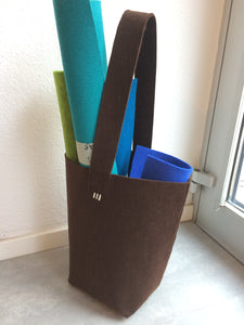 pinkrot.DE | LE SAC große Einkaufstasche aus Filz | Farbe braun PES Filz