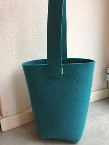 pinkrot.DE | LE SAC große Einkaufstasche aus Filz | Farbe Lagune meliert